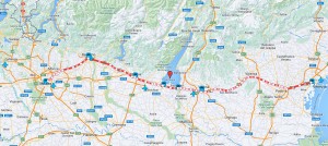 mappa Lago di Garda trasporti